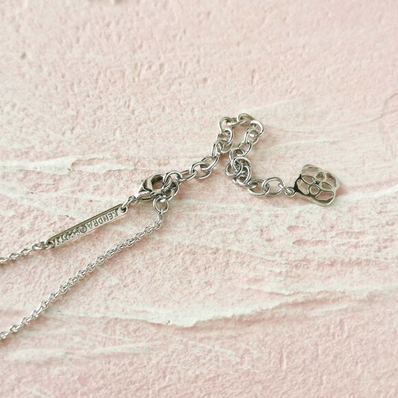 Kendra Scott Elisa Drusy Silver Necklace - Picture 3 of 3